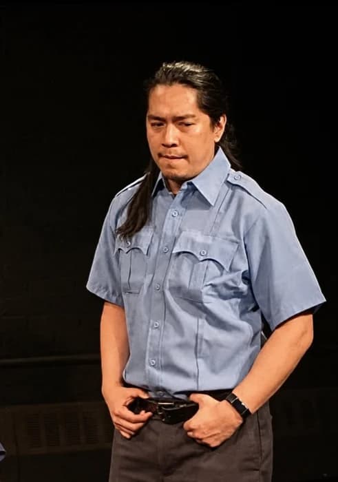 Harry on stage in a play, around the same time he was 178 lbs